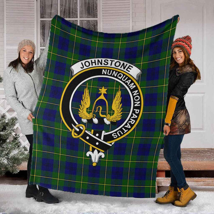 Scottish Johnston Clan Crest Tartan Blanket Tartan Plaid 5