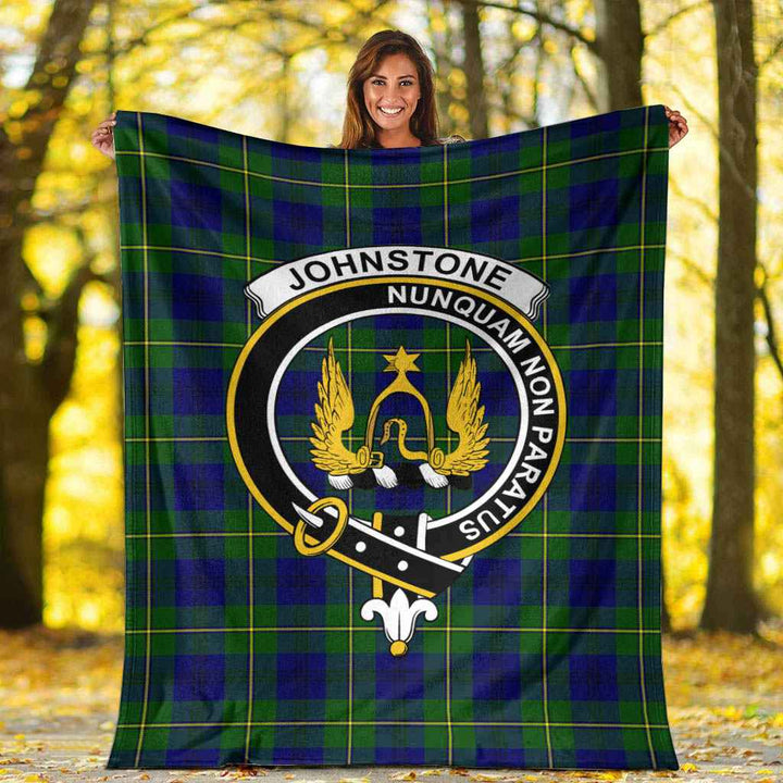 Scottish Johnston Clan Crest Tartan Blanket Tartan Plaid 6
