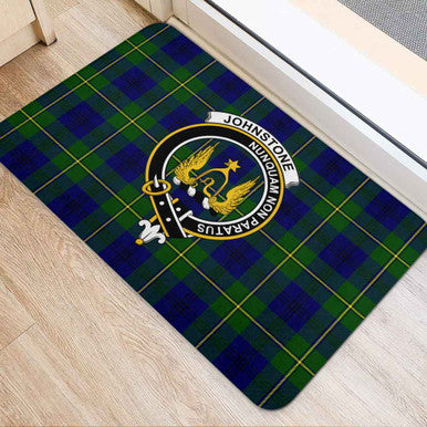 Scottish Johnston Clan Crest Tartan Door Mat Tartan Plaid 2