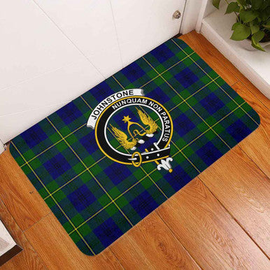 Scottish Johnston Clan Crest Tartan Door Mat Tartan Plaid 3