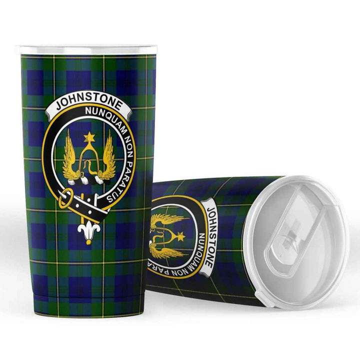 Scottish Johnston Clan Crest Tartan Insulated Tumbler Tartan Plaid 4