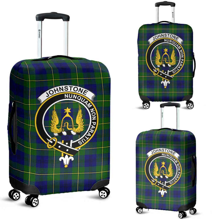 Scottish Johnston Clan Crest Tartan Luggage Cover Tartan Plaid 1