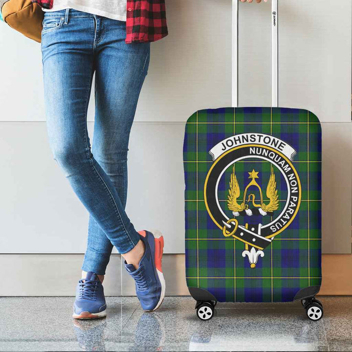 Scottish Johnston Clan Crest Tartan Luggage Cover Tartan Plaid 2