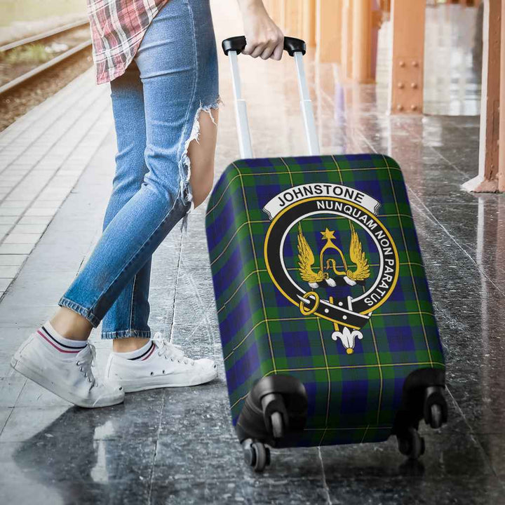 Scottish Johnston Clan Crest Tartan Luggage Cover Tartan Plaid 3