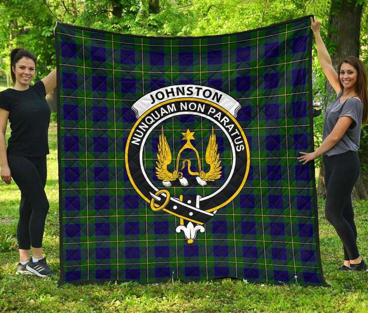 Scottish Johnston Modern Clan Crest Tartan Quilt Tartan Plaid 1