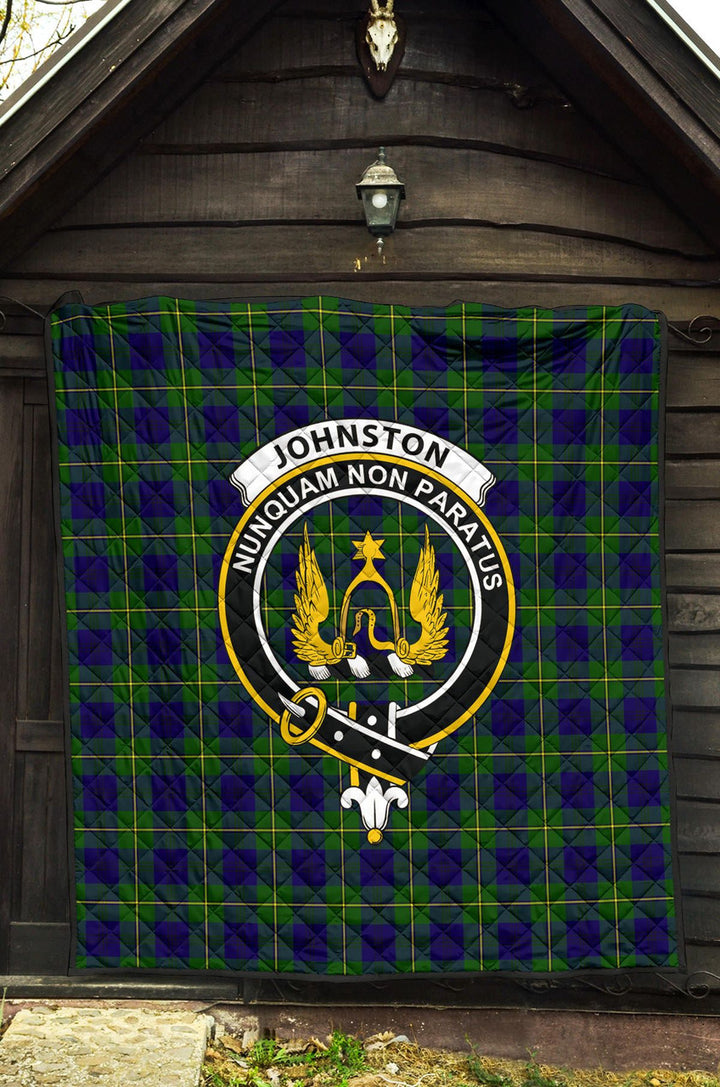 Scottish Johnston Modern Clan Crest Tartan Quilt Tartan Plaid 3