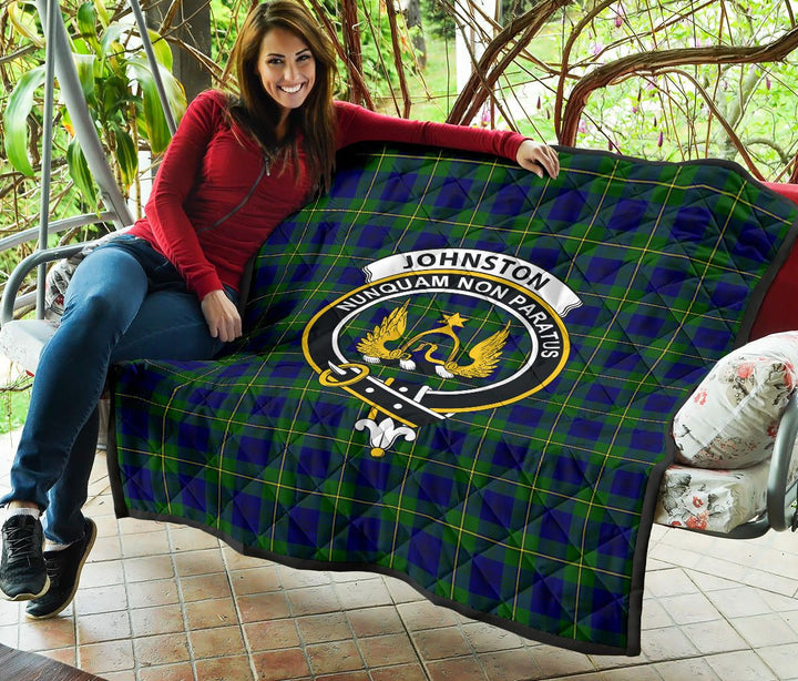 Scottish Johnston Modern Clan Crest Tartan Quilt Tartan Plaid 5