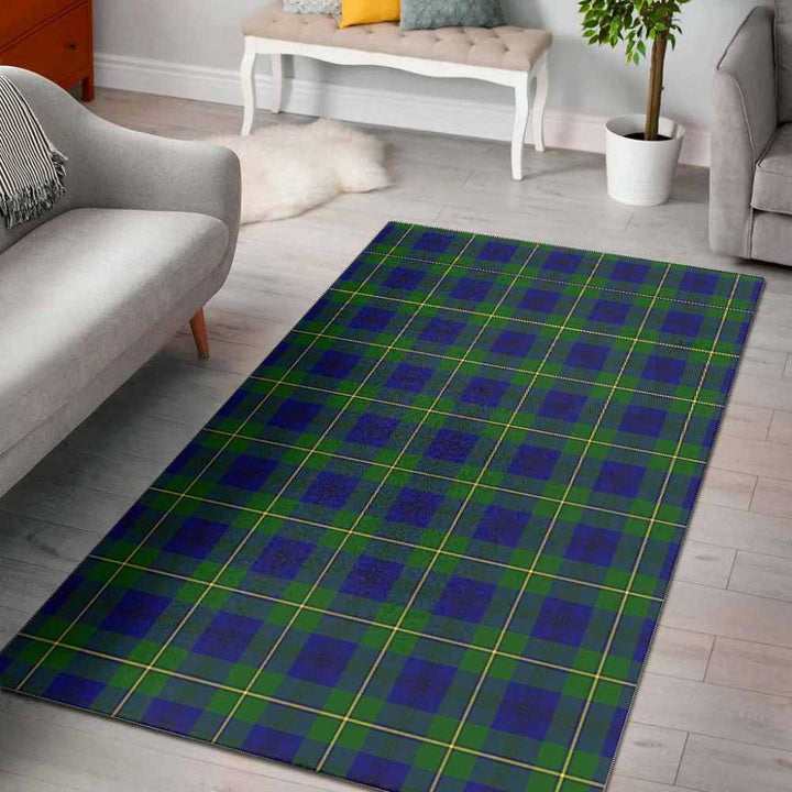 Scottish Johnston Modern Clan Tartan Area Rug Tartan Plaid 1