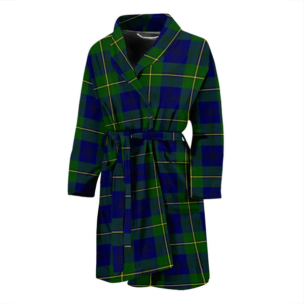 Scottish Johnston Modern Clan Tartan Bathrobe 2