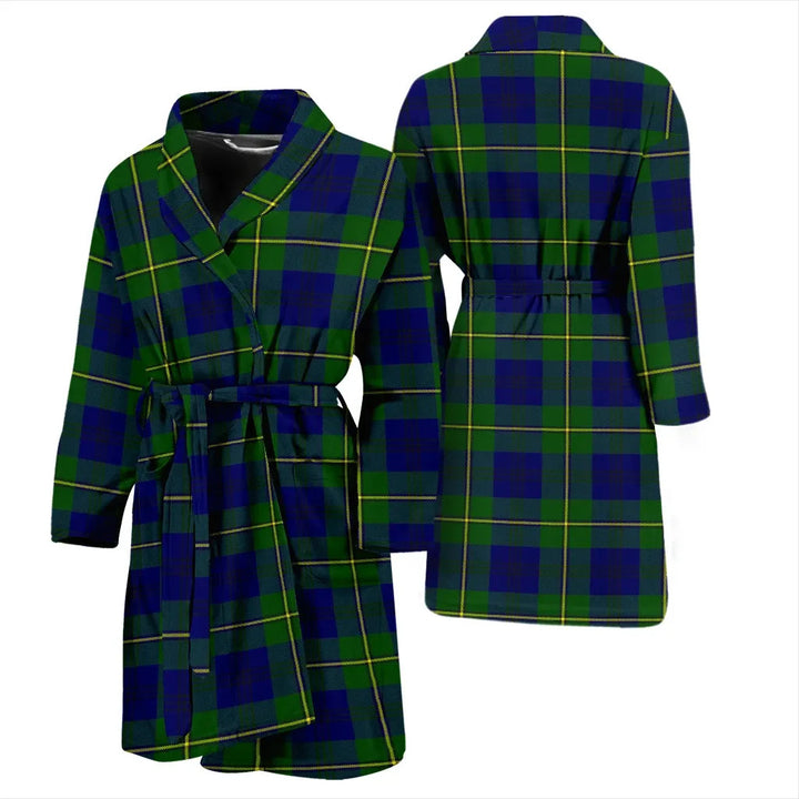 Scottish Johnston Modern Clan Tartan Bathrobe 3