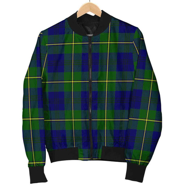 Scottish Johnston Modern Clan Tartan Bomber Jacket Tartan Plaid 1