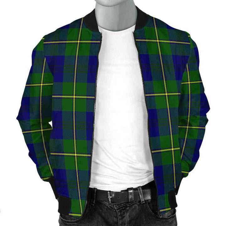 Scottish Johnston Modern Clan Tartan Bomber Jacket Tartan Plaid 2