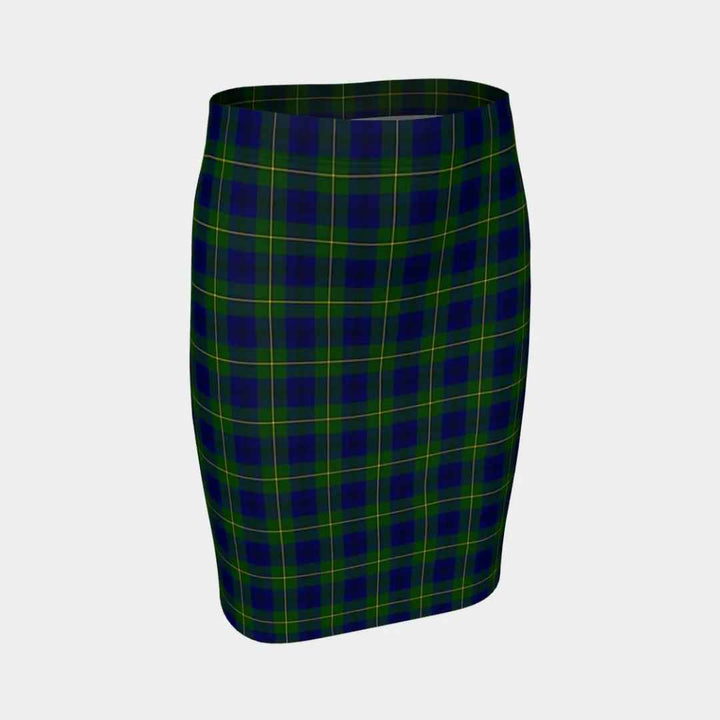 Scottish Johnston Modern Clan Tartan Fitted Skirt Tartan Plaid 1
