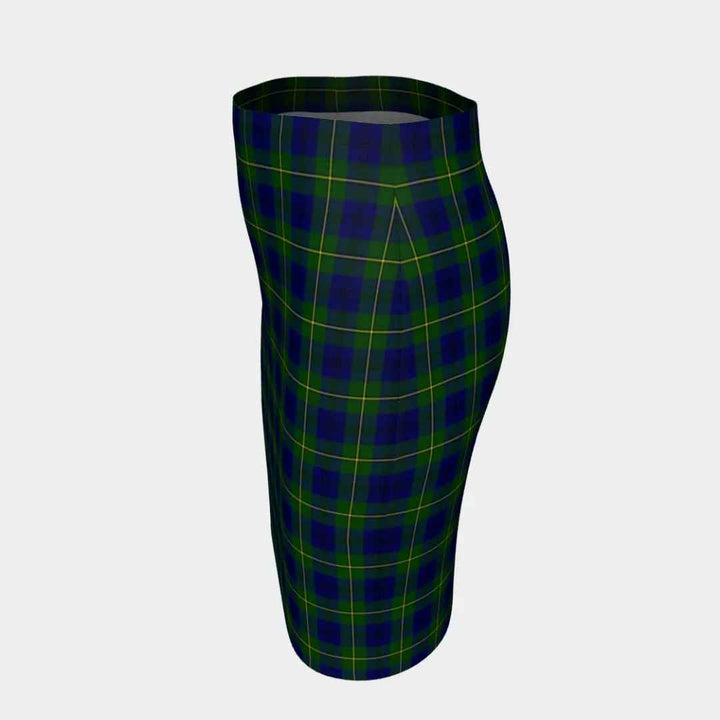 Scottish Johnston Modern Clan Tartan Fitted Skirt Tartan Plaid 2