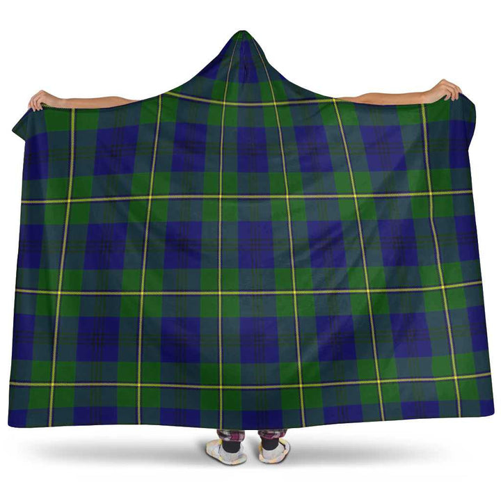Scottish Johnston Modern Clan Tartan Hooded Blanket Tartan Plaid 1