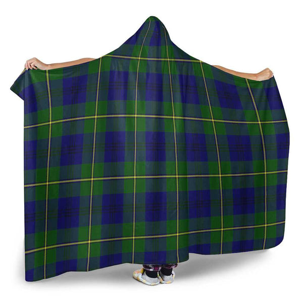 Scottish Johnston Modern Clan Tartan Hooded Blanket Tartan Plaid 2