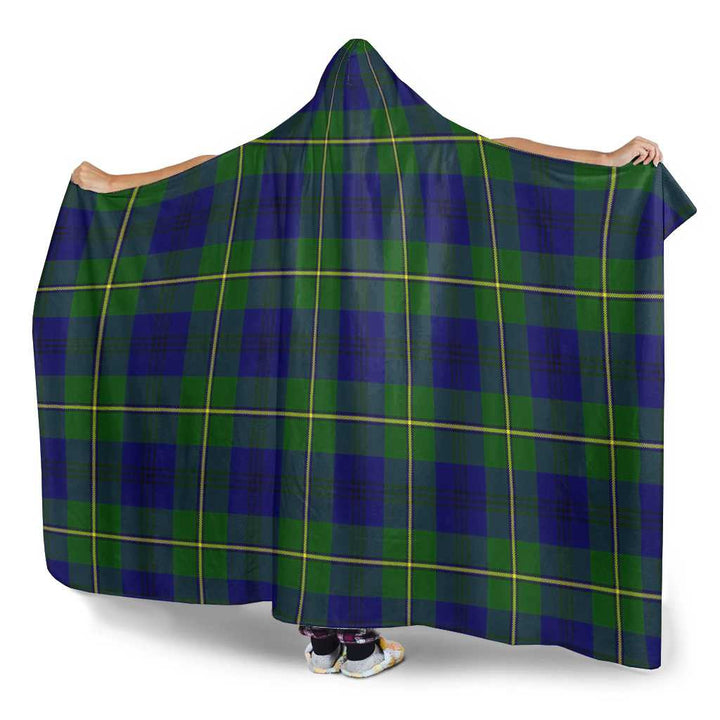 Scottish Johnston Modern Clan Tartan Hooded Blanket Tartan Plaid 3