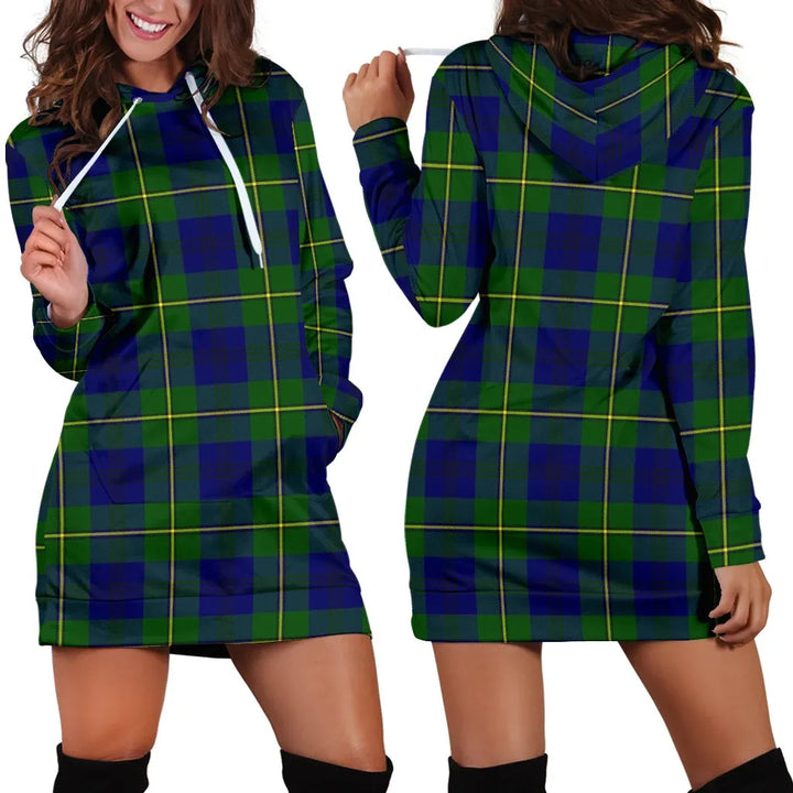 Scottish Johnston Modern Clan Tartan Hoodie Dress