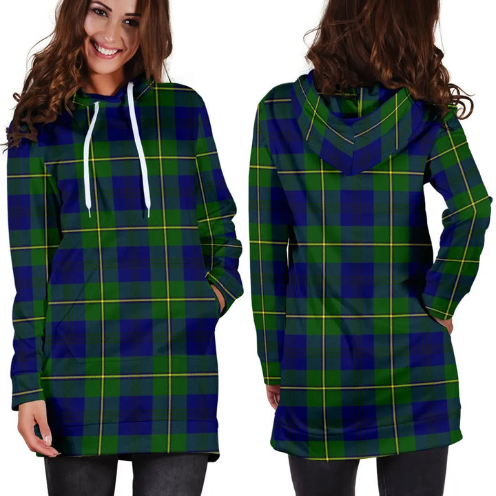Scottish Johnston Modern Clan Tartan Hoodie Dress