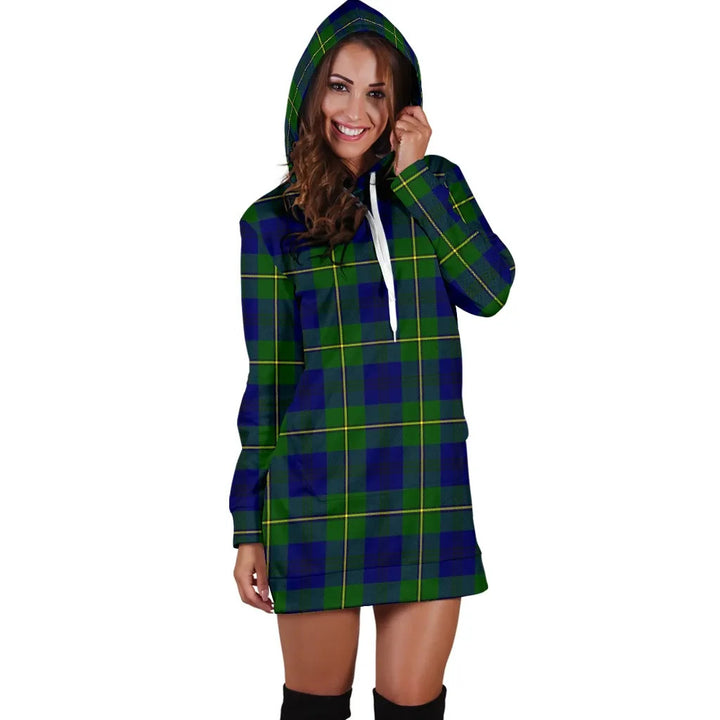 Scottish Johnston Modern Clan Tartan Hoodie Dress