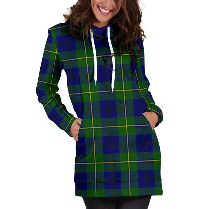 Scottish Johnston Modern Clan Tartan Hoodie Dress