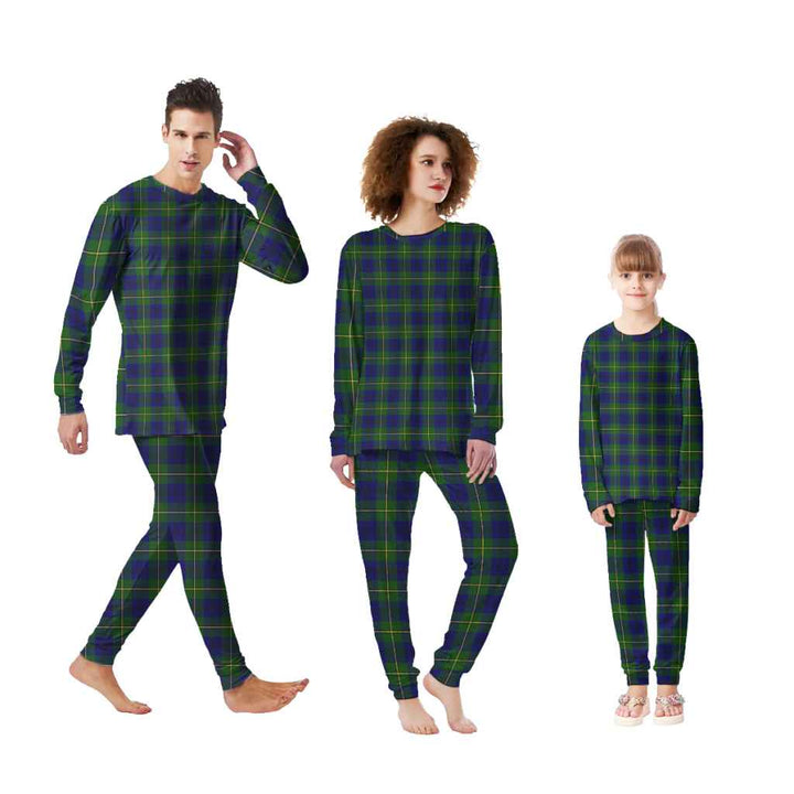Scottish Johnston Modern Clan Tartan Pajama Set Tartan Plaid
