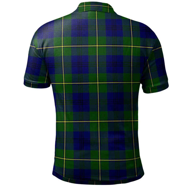 Scottish Johnston Modern Clan Tartan Polo Shirt Back Side Tartan Plaid