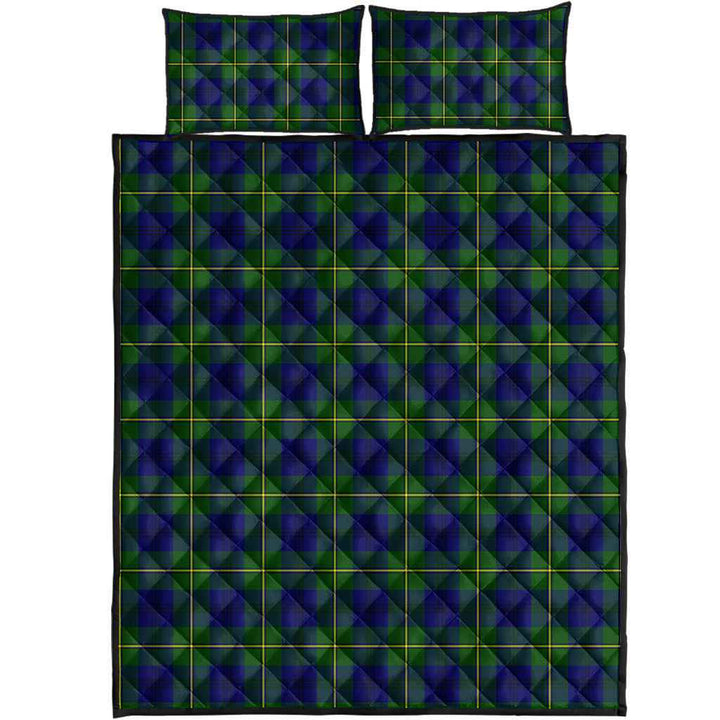 Scottish Johnston Modern Clan Tartan Quilt Bed Set Tartan Plaid 1