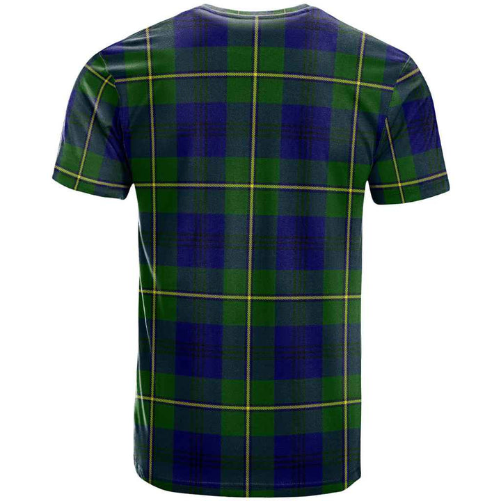 Scottish Johnston Modern Clan Tartan T-Shirt Back Side Tartan Plaid