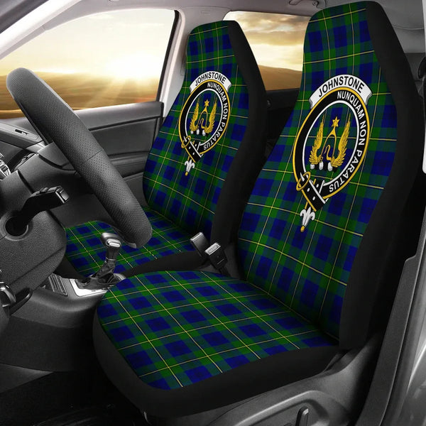 Scottish Johnstone Clan Crest Tartan Car Seat Covers 2