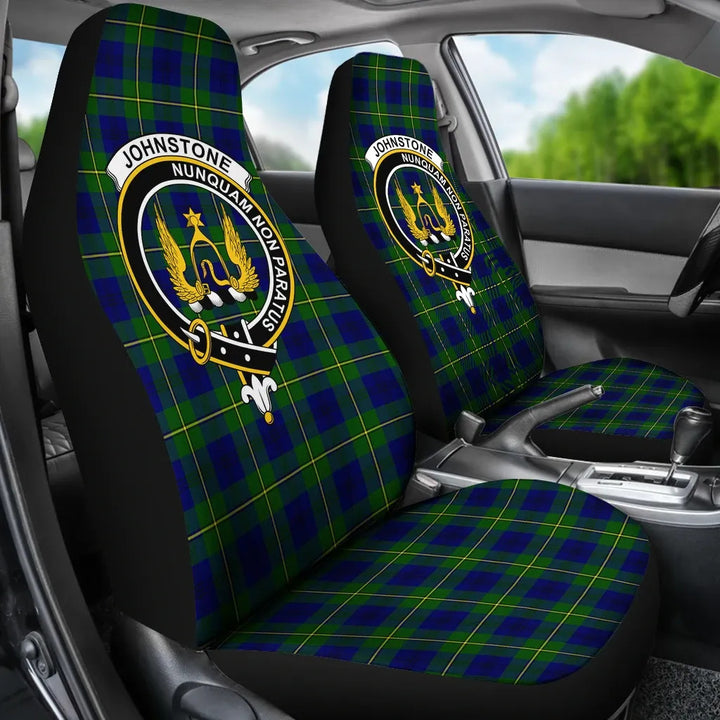 Scottish Johnstone Clan Crest Tartan Car Seat Covers 3