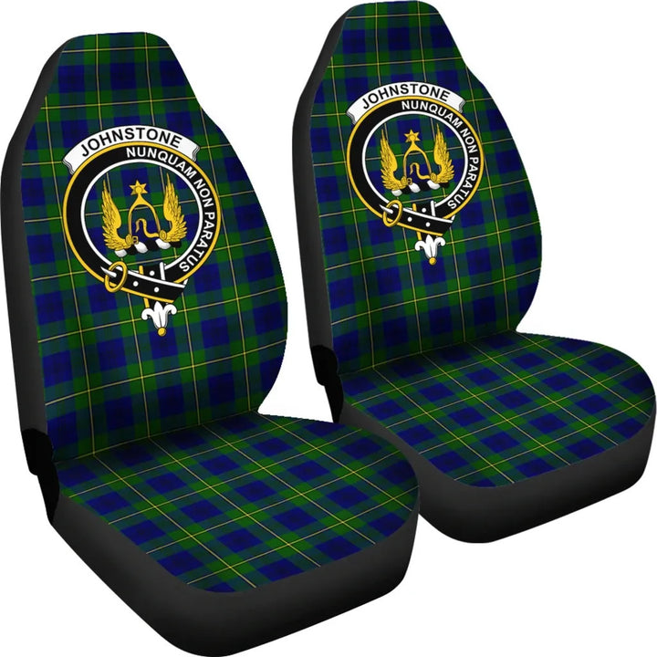 Scottish Johnstone Clan Crest Tartan Car Seat Covers 4