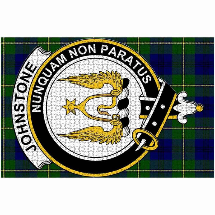 Scottish Johnstone Clan Crest Tartan Jigsaw Puzzle 2