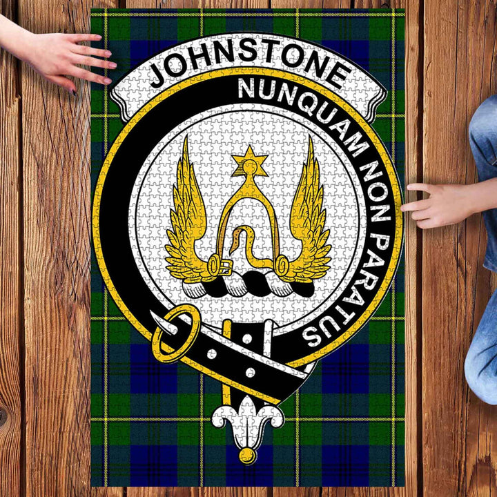 Scottish Johnstone Clan Crest Tartan Jigsaw Puzzle 3