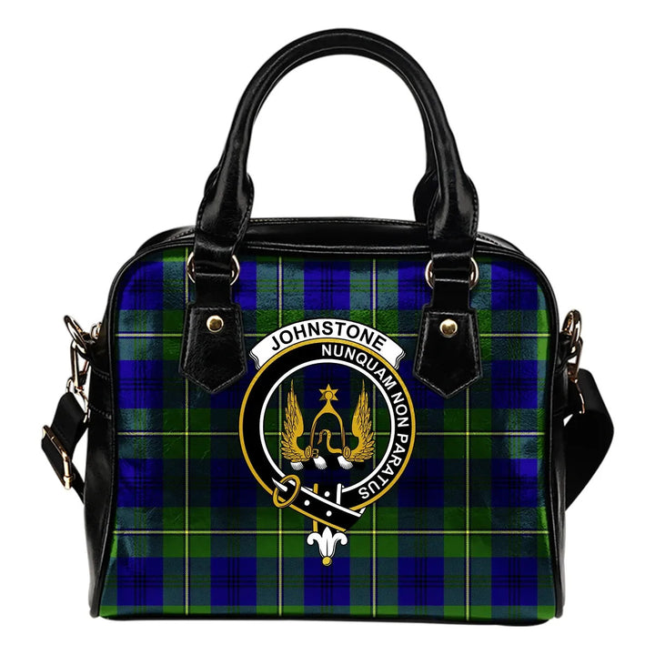 Scottish Johnstone Clan Crest Tartan Shoulder Handbag Tartan Plaid 1