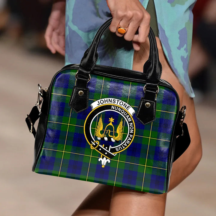 Scottish Johnstone Clan Crest Tartan Shoulder Handbag Tartan Plaid 3