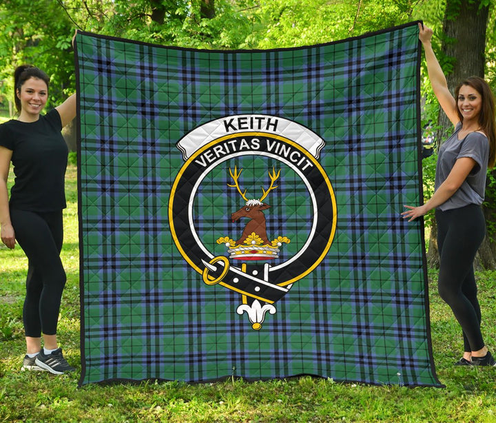 Scottish Keith Ancient Clan Crest Tartan Quilt Tartan Plaid 1