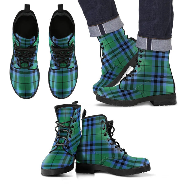 Scottish Keith Ancient Clan Tartan Leather Boots