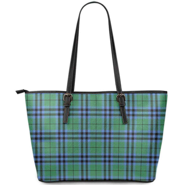 Scottish Keith Ancient Clan Tartan Leather Tote Tartan Plaid