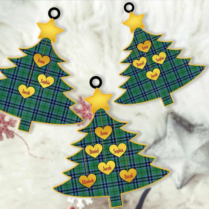 Scottish Keith Ancient Clan Tartan Ornament Custom Family Christmas Tree Tartan Plaid 2