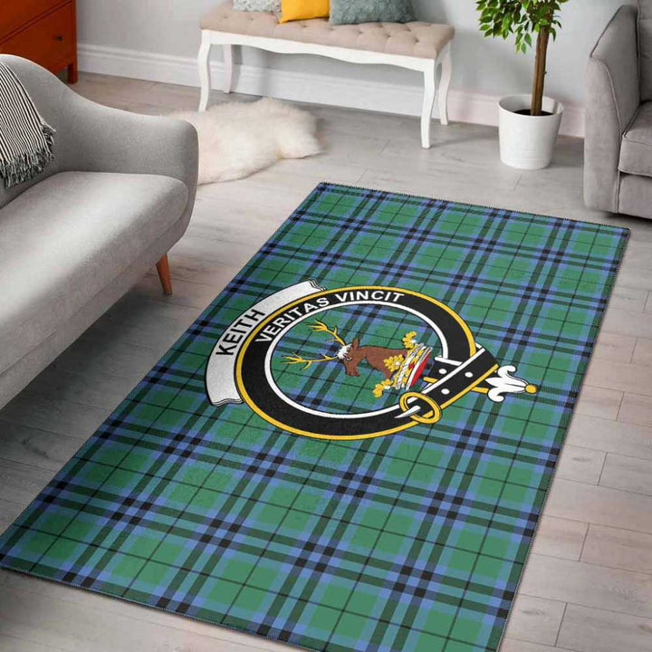 Scottish Keith Clan Crest Tartan Area Rug Tartan Plaid 1