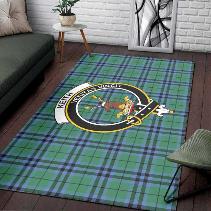 Scottish Keith Clan Crest Tartan Area Rug Tartan Plaid 3
