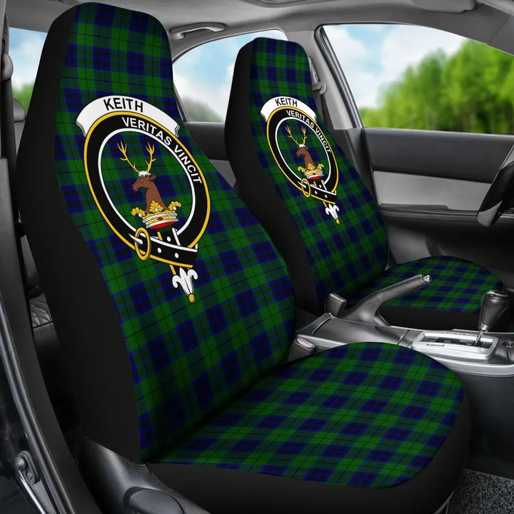 Scottish Keith Clan Crest Tartan Car Seat Covers 3