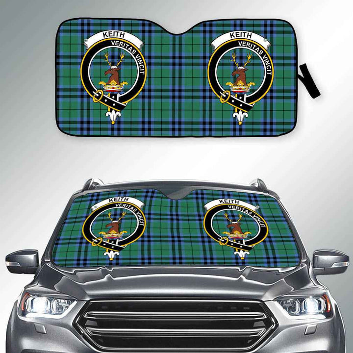 Scottish Keith Clan Crest Tartan Car Windshield Sun Shade Tartan Plaid 2