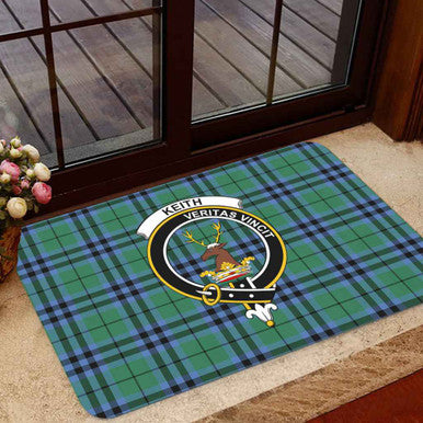 Scottish Keith Clan Crest Tartan Door Mat Tartan Plaid 1