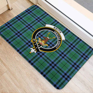 Scottish Keith Clan Crest Tartan Door Mat Tartan Plaid 2