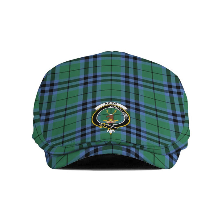 Scottish Keith Clan Crest Tartan Flat Cap Tartan Plaid 1
