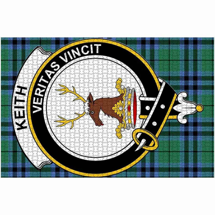 Scottish Keith Clan Crest Tartan Jigsaw Puzzle 2