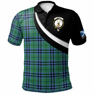 Scottish Keith Clan Crest Tartan Polo Shirt - Scotland Forever Style Front Side Tartan Plaid