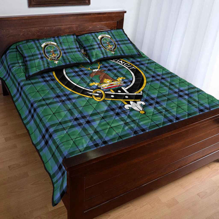 Scottish Keith Clan Crest Tartan Quilt Bed Set Tartan Plaid 4
